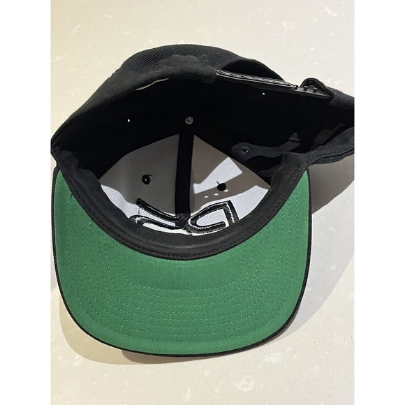 P5 Phase 5 Flatbill Snapback Ball Cap Hat - Black Unisex Adjustable - Picture 6 of 8